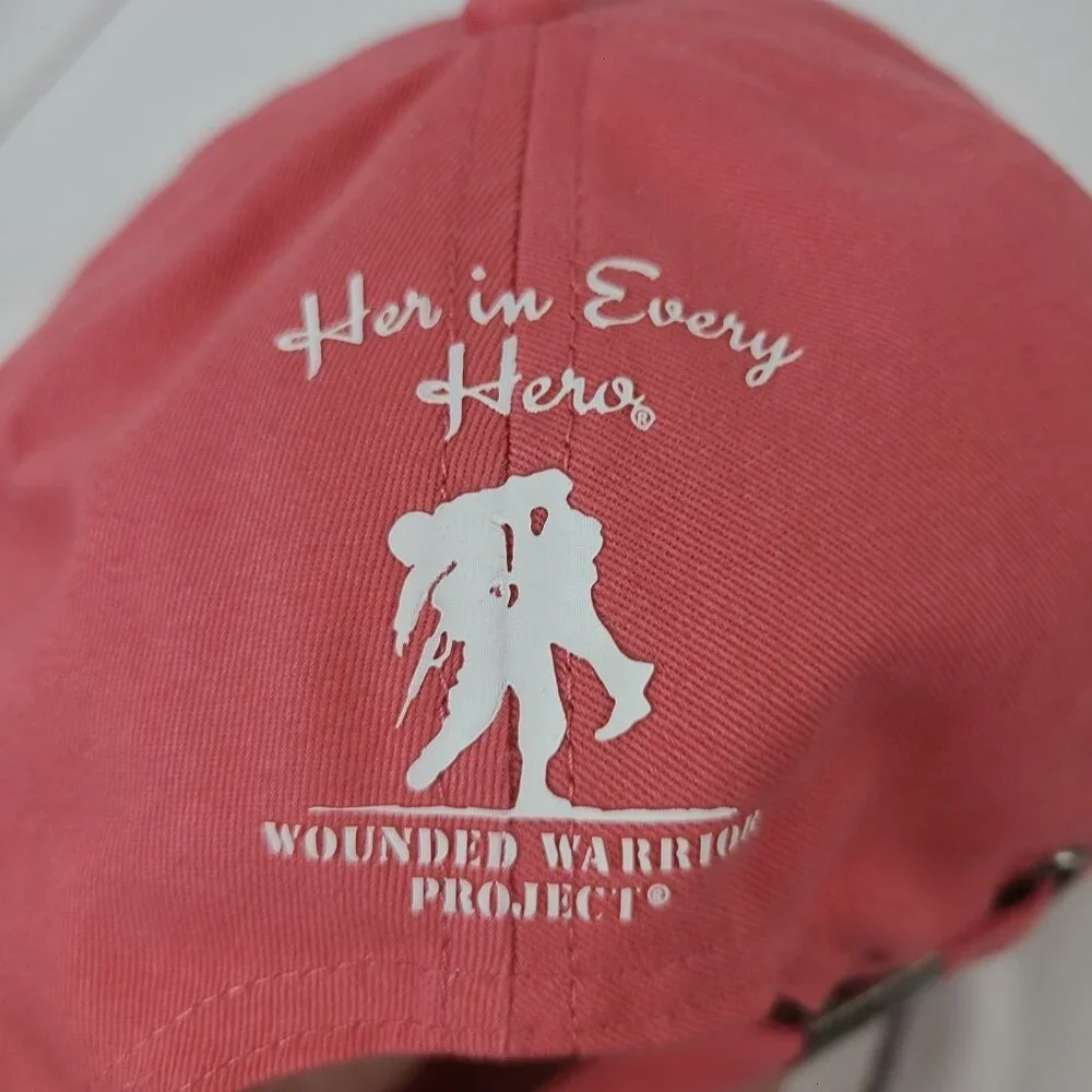 Harley Davison Motorcycles Hat Cap Women's Wounded Warrior Project‎ Salmon NWT